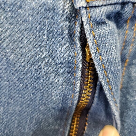 Universal Thread Jeans Womens 20W Blue Relaxed Wide Leg Denim Cotton Blend - Picture 10 of 12